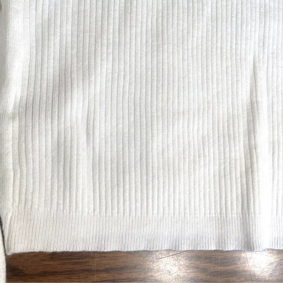Crave Fame Sweater Sz XL Junior Soft Cable Knit White Ribbed Stretchy NWT - Picture 12 of 14